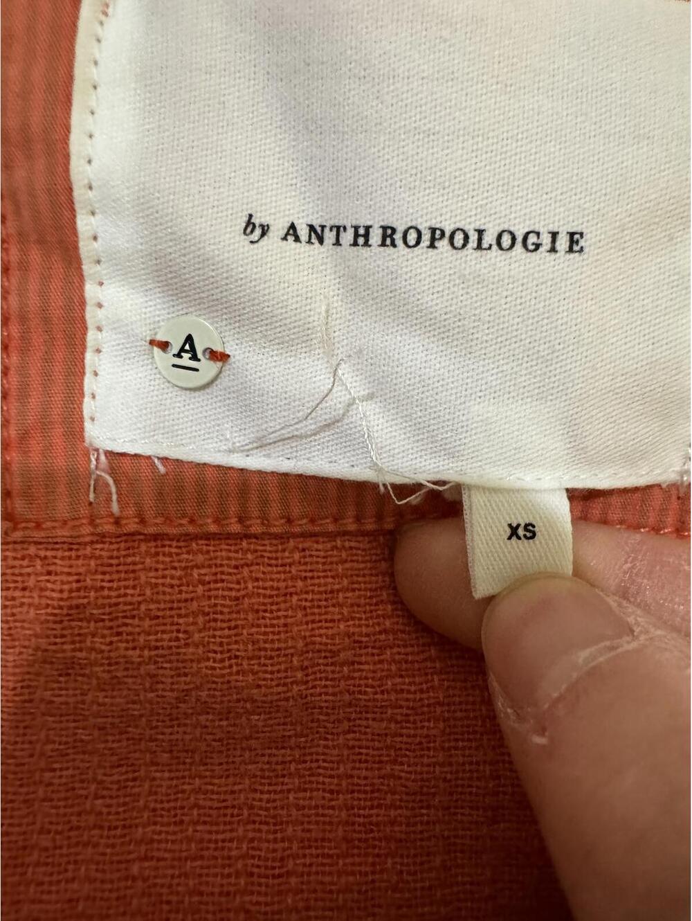 Anthropologie Coral Orange Joyce Quilted Textured Moto Full Zip Jacket- Size XS - Picture 6 of 9
